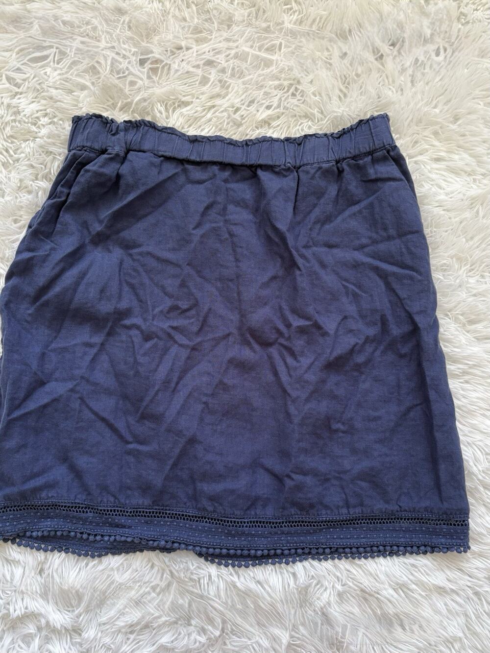 Fresh Produce Women’s L Linen Soft Waist Bottom Lace Skirt. So Pretty